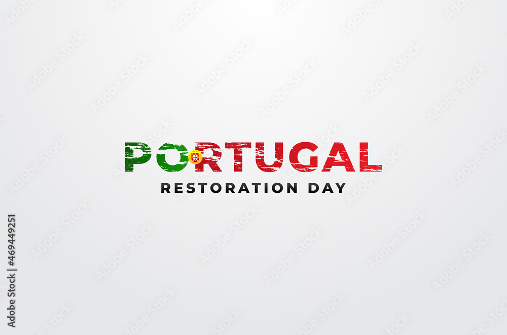 Portugal Restoration Day Design Background For Greeting Moment