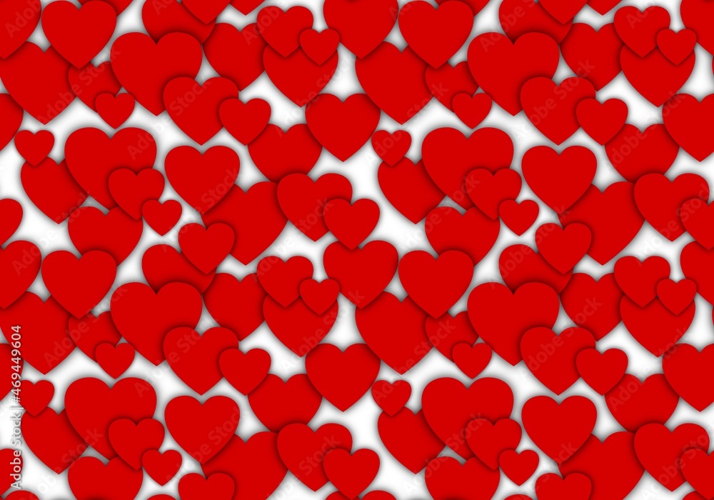 Seamless valentines pattern with hearts for postcard and gifts and cards 