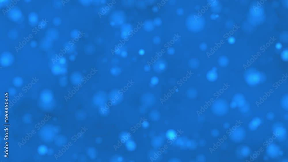 Abstract blue colored smoke and blurred particle lights background Abstract blue colored smoke and blurred particle lights background