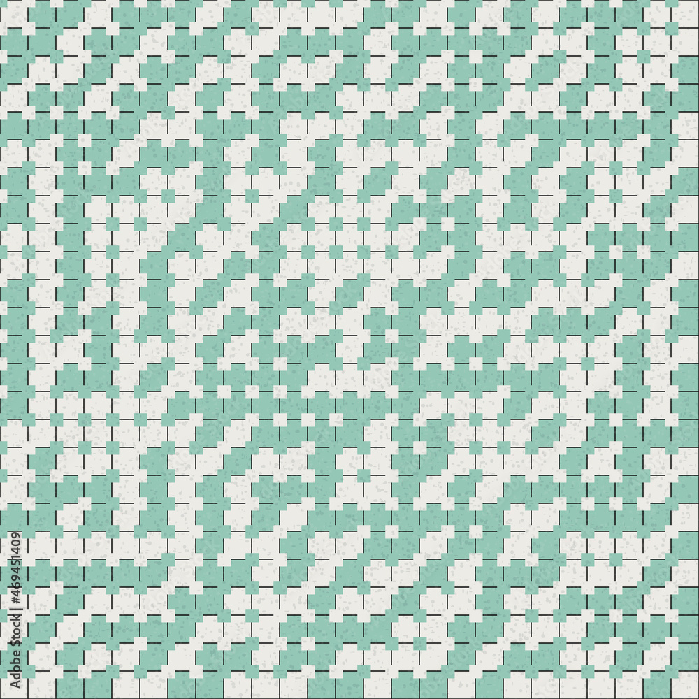 Fototapeta premium Abstract Geometric Pattern generative computational art illustration