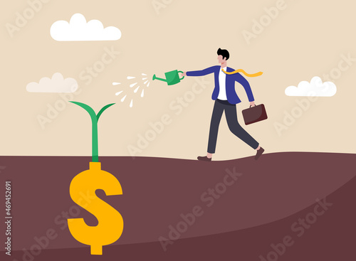 Foto Cash cow, investment, financial management, wealth, finance, profit, income, val