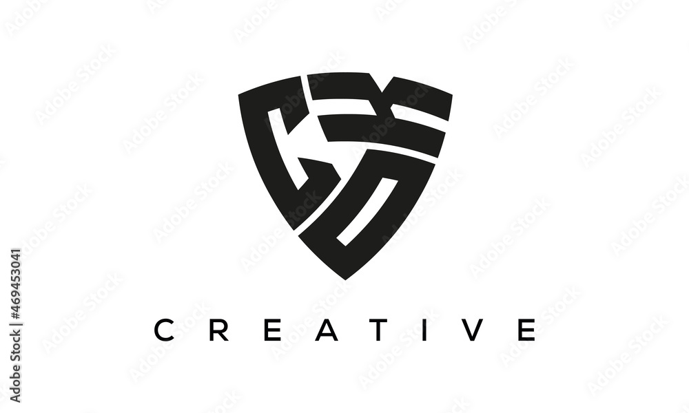 COK letters logo, security Shield logo vector COK letters logo, security Shield logo vector