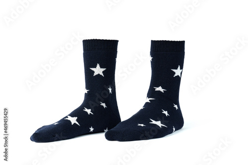 pair of body socks isolated on white background, your mock up.