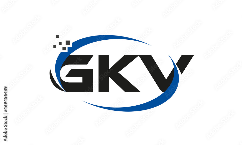 dots or points letter GKV technology logo designs concept vector Template Element dots or points letter GKV technology logo designs concept vector Template Element