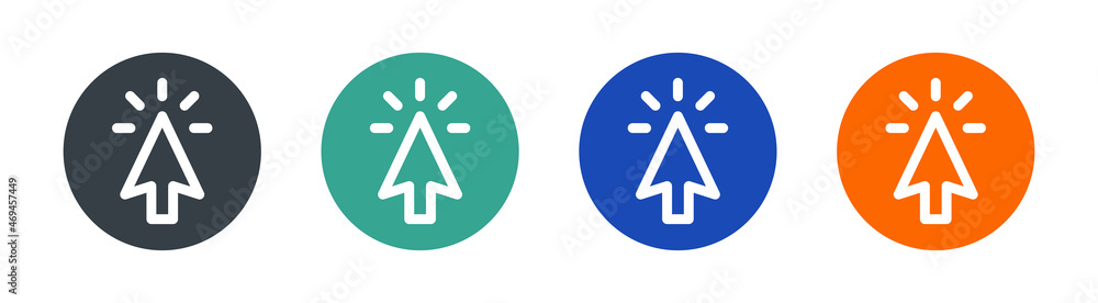 Cursor arrow icon. Mouse click vector sign symbol Cursor arrow icon. Mouse click vector sign symbol