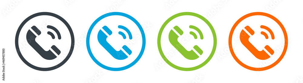 Telephone symbol vector illustration. Phone call icon Telephone symbol vector illustration. Phone call icon