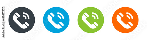 Phone call icon set