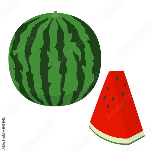 すいかのイラスト