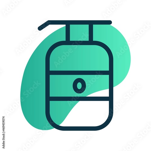  Lotion Line Bubble Gradient Vector Icon Design