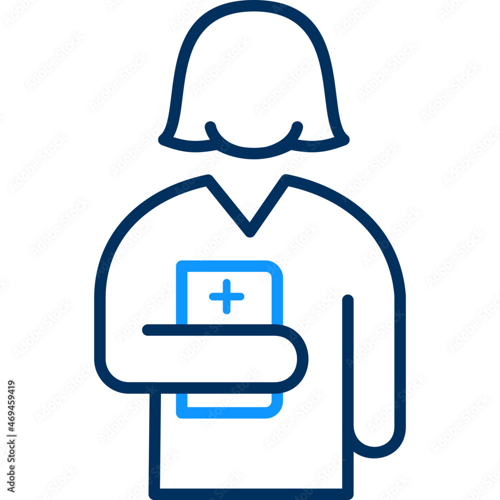 Obraz premium Nurse with Report