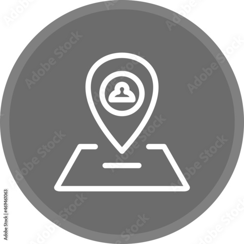 Place holder Line Circle Grey Vector Icon Design