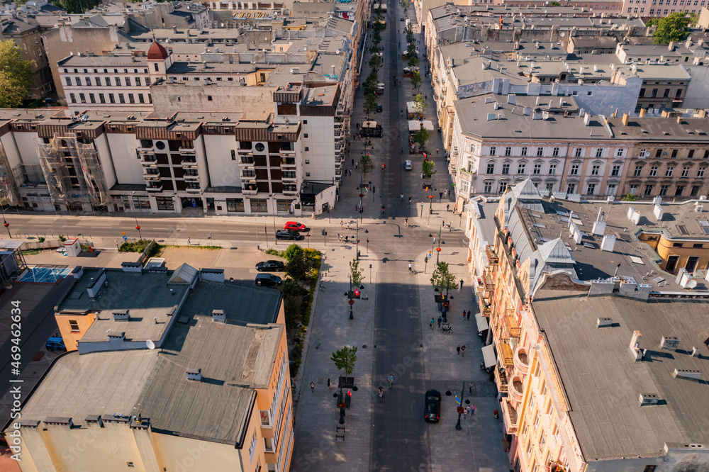 Fototapeta premium Piotrkowska widok z drona