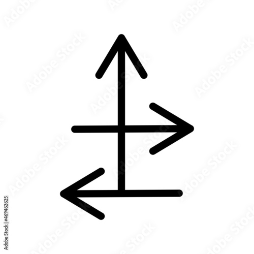 Directions Line Filled Vector Icon Design