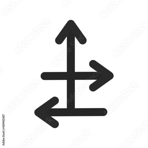 Directions Flat Gray Circle Vector Icon Design