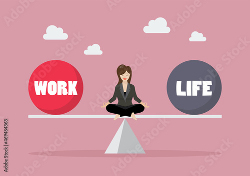Work life balance concept photo