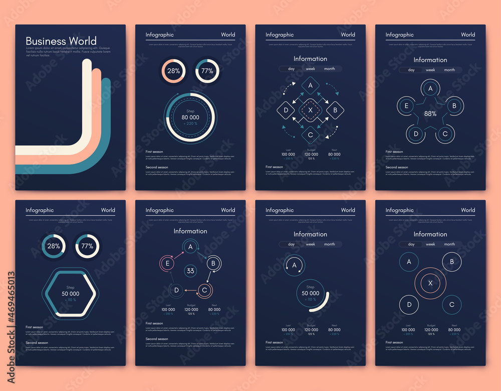 Vector graphics infographics with mobile phone. Template for creating mobile applications, workflow layout, diagram, banner, web design, business reports