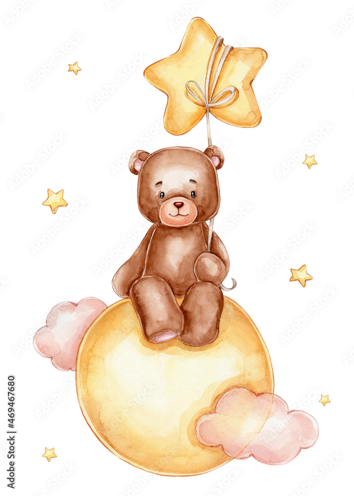 Teddy bear with 2025 stars