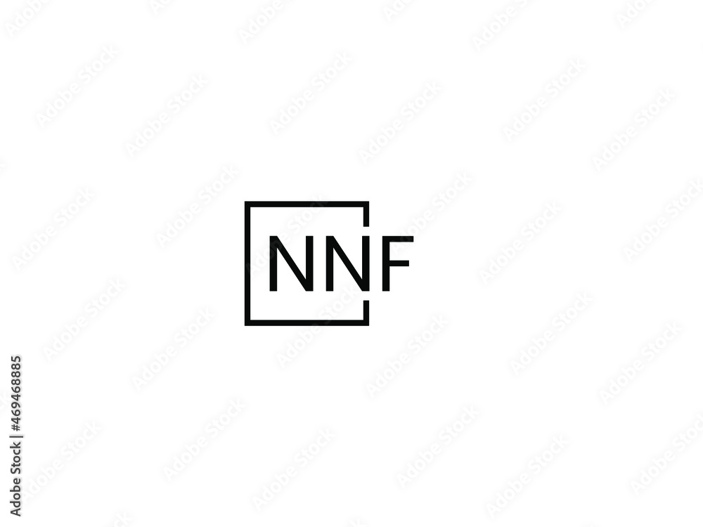 NNF letter initial logo design vector illustration