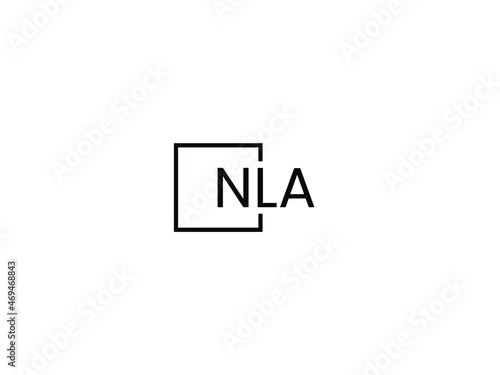NLA letter initial logo design vector illustration photo