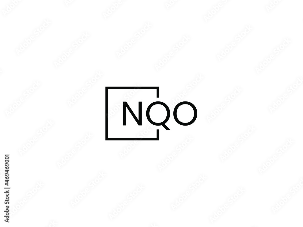 NQO letter initial logo design vector illustration NQO letter initial logo design vector illustration