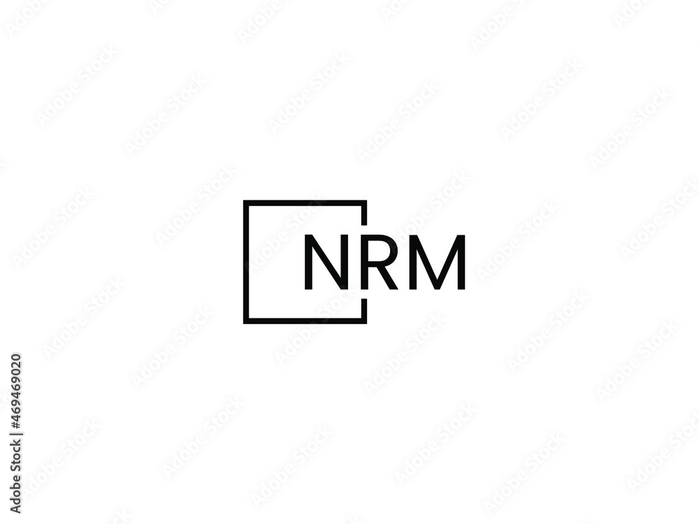 NRM letter initial logo design vector illustration Stock Vector Adobe