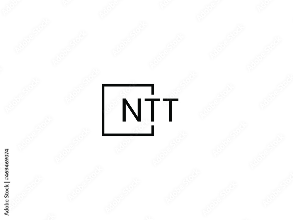 Obraz premium NTT letter initial logo design vector illustration