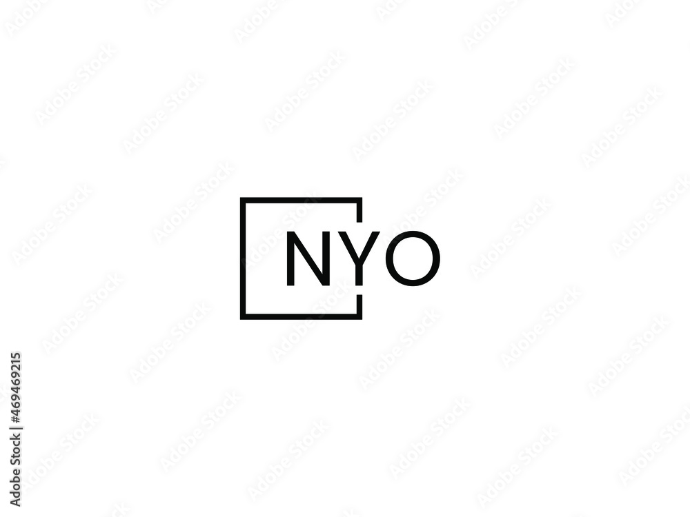 NYO letter initial logo design vector illustration NYO letter initial logo design vector illustration