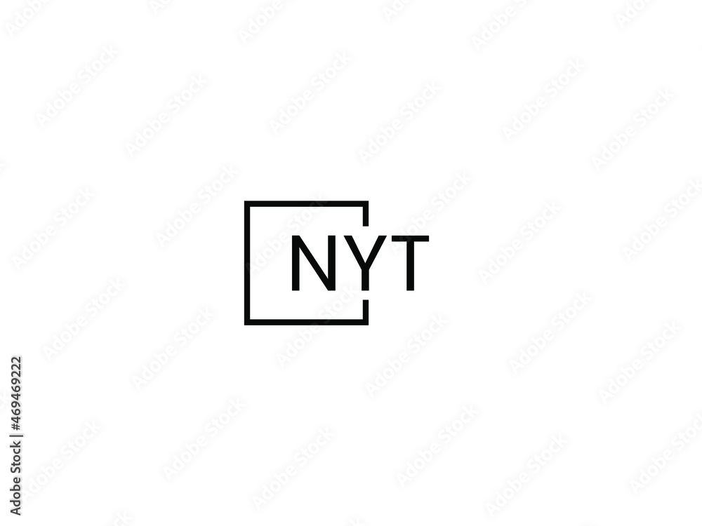 NYT letter initial logo design vector illustration NYT letter initial logo design vector illustration