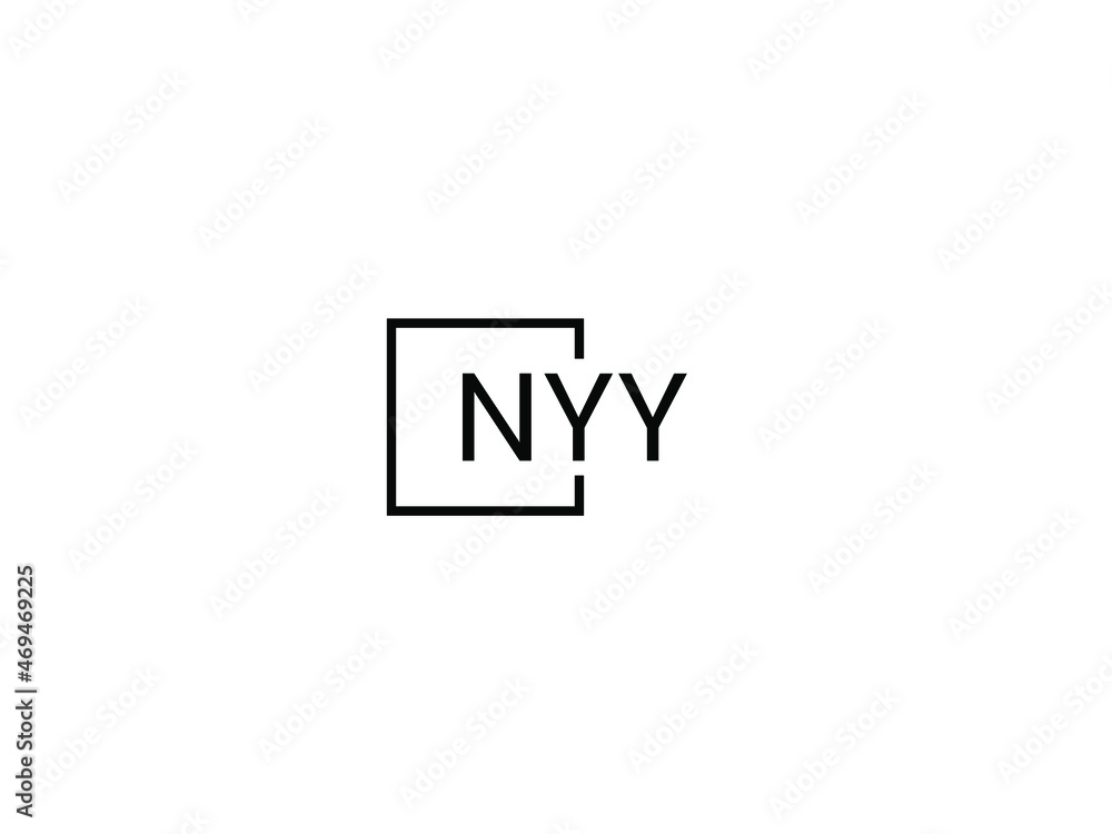 Obraz premium NYY letter initial logo design vector illustration