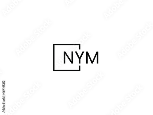 NYM letter initial logo design vector illustration