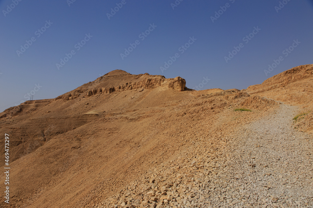 Landscape view in the Judean Desert in Israel