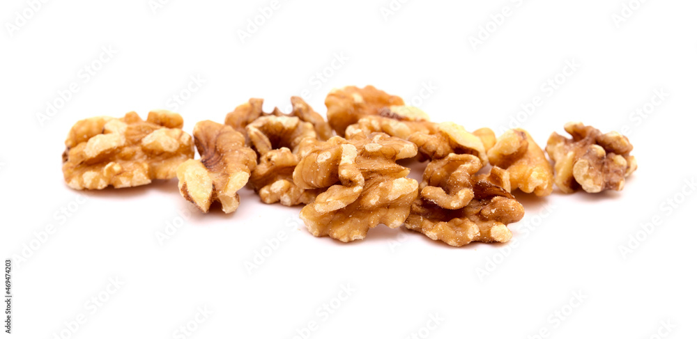 Produce of Gran Canaria - nuts of Juglans regia, Persian walnut, isolated on white background Produce of Gran Canaria - nuts of Juglans regia, Persian walnut, isolated on white background