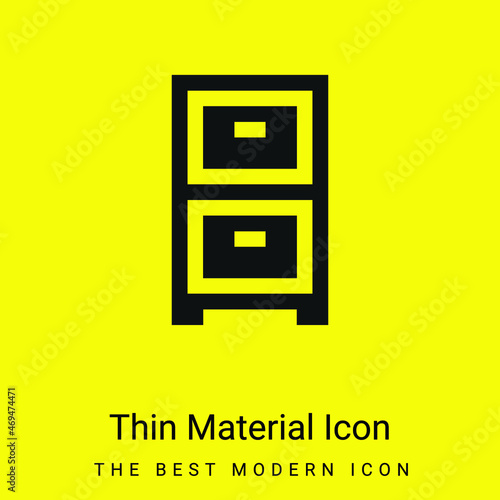 Archives minimal bright yellow material icon