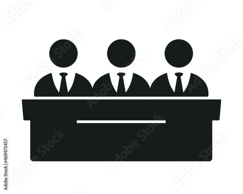 People jury group committee icon. Illustration vector