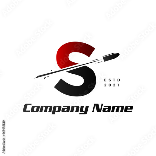 Initial S Bullet logo photo