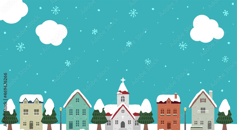 Happy holidays , Merry christmas vector banner illustration