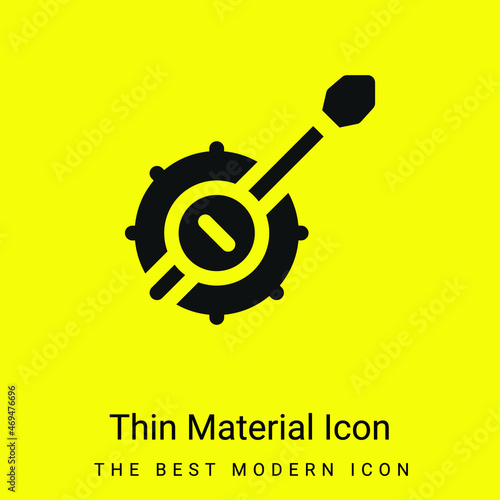 Banjo minimal bright yellow material icon