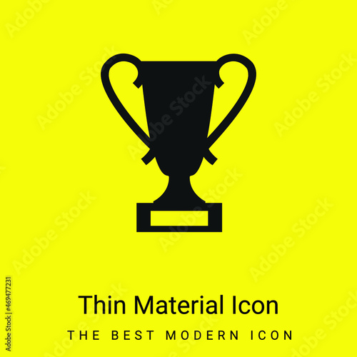 Award Trophy minimal bright yellow material icon