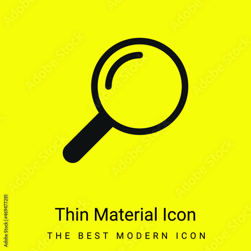 Airport Searchor minimal bright yellow material icon