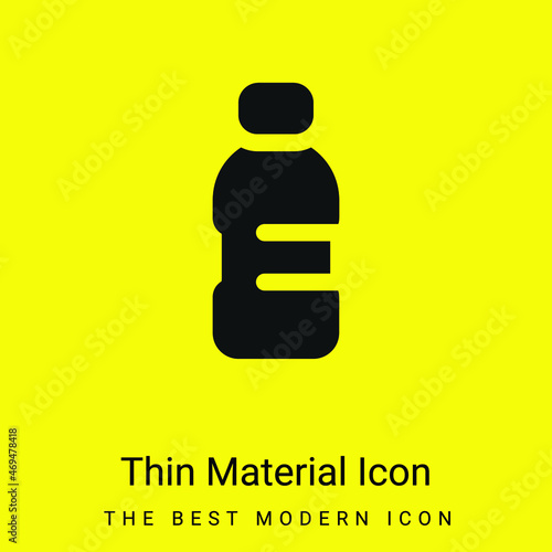 Bottle minimal bright yellow material icon