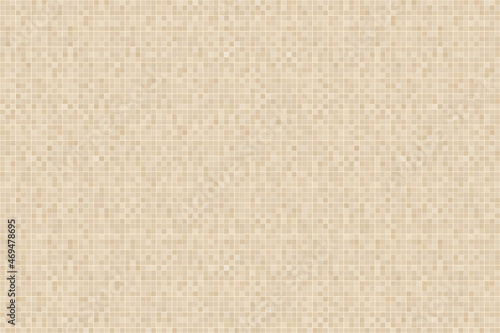 Texture background with small squares shapes in cream color 