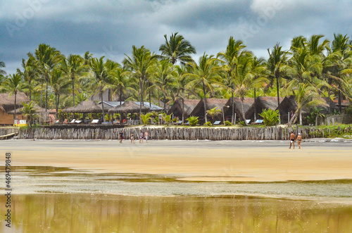 Obraz na płótnie A beautiful view of Ilheus Beach in Bahia, Brazil. w salonie