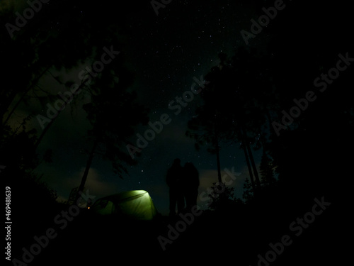 View of the stars from a camping site located in Mare Longue, Mauritius © Kestreloculus