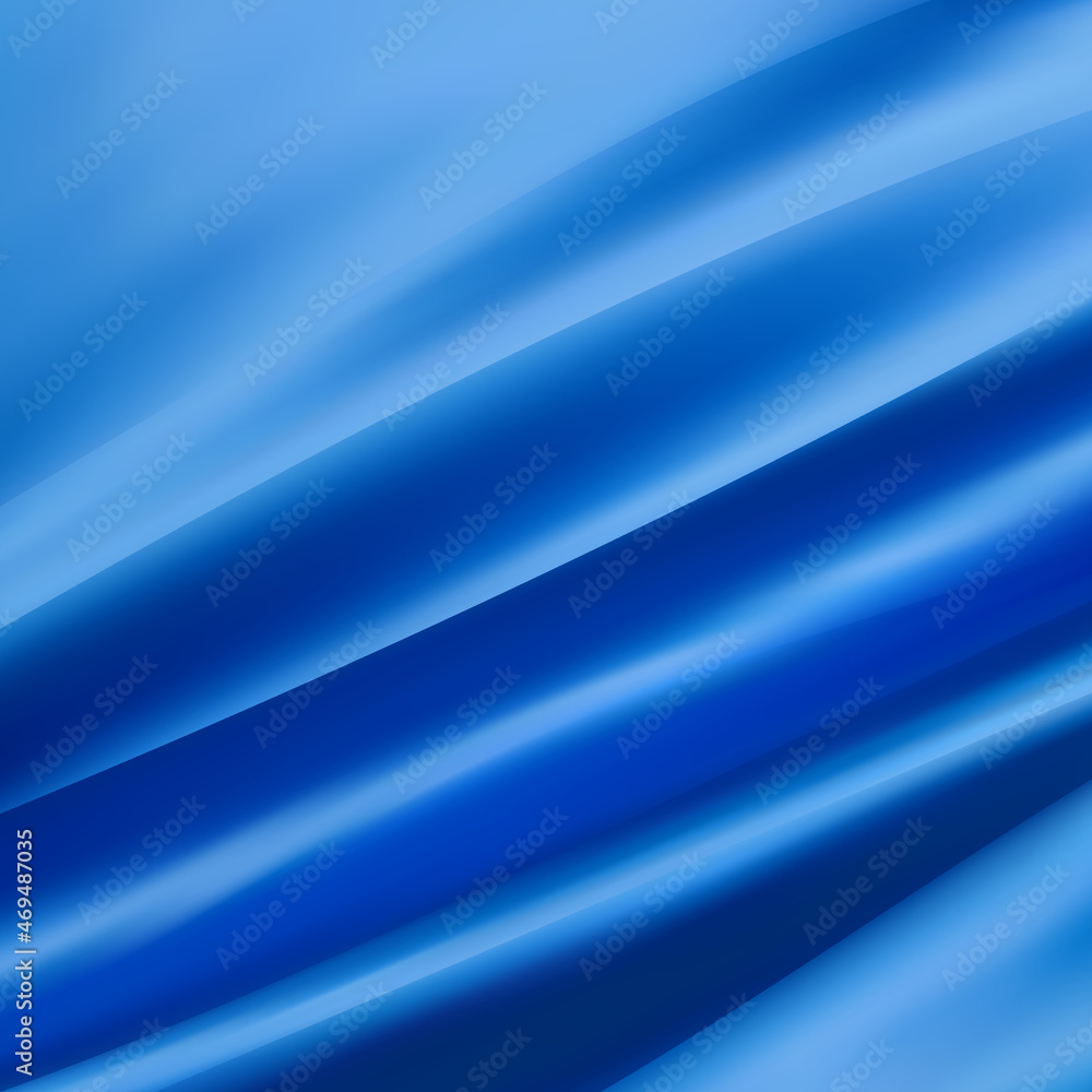 abstract background texture crumpled fabric cloth or liquid waves of folds idea design blue. eps 10