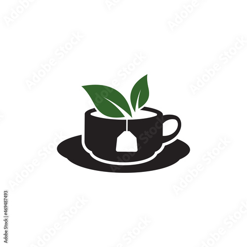 tea logo icon design template vector