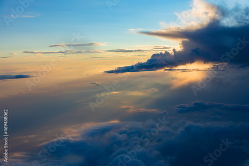 Tragic and amazing view of sunset clouds background © Vladimir Melnikov