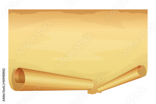 Big golden scroll of parchment