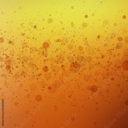 Golden glowing circles. Bokeh elements. Abstract illustration. eps 10