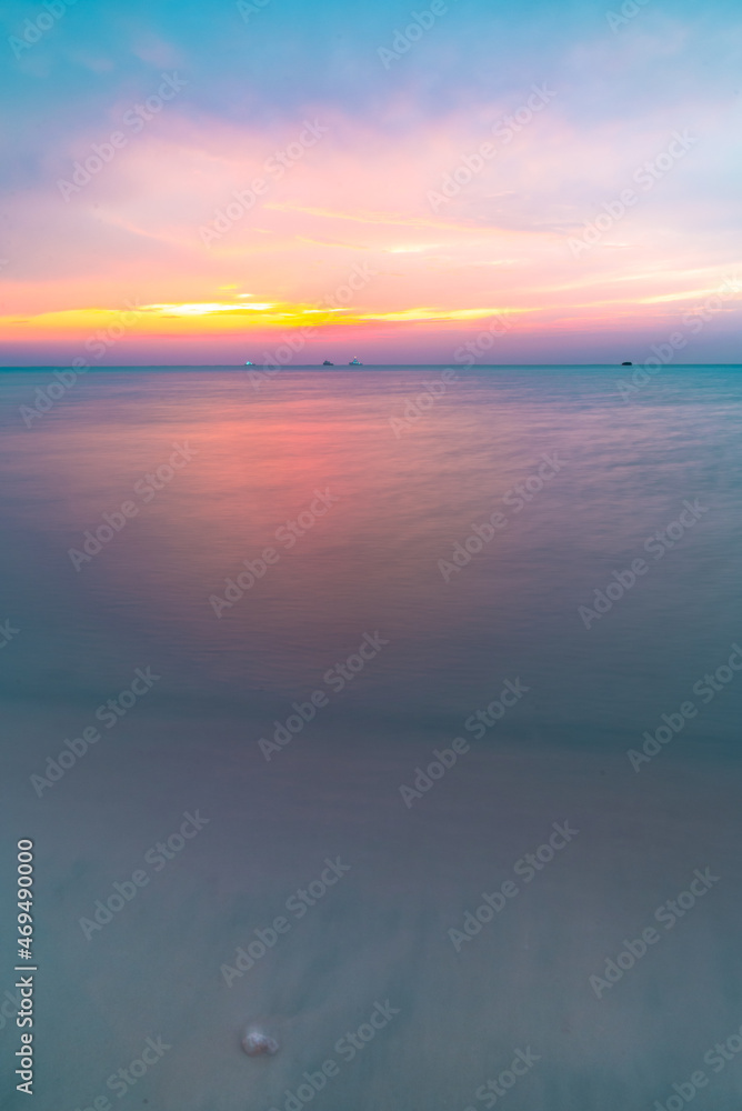 Beautiful Sunset from the seashore of Al Saif, Jeddah, Saudi Arabia.