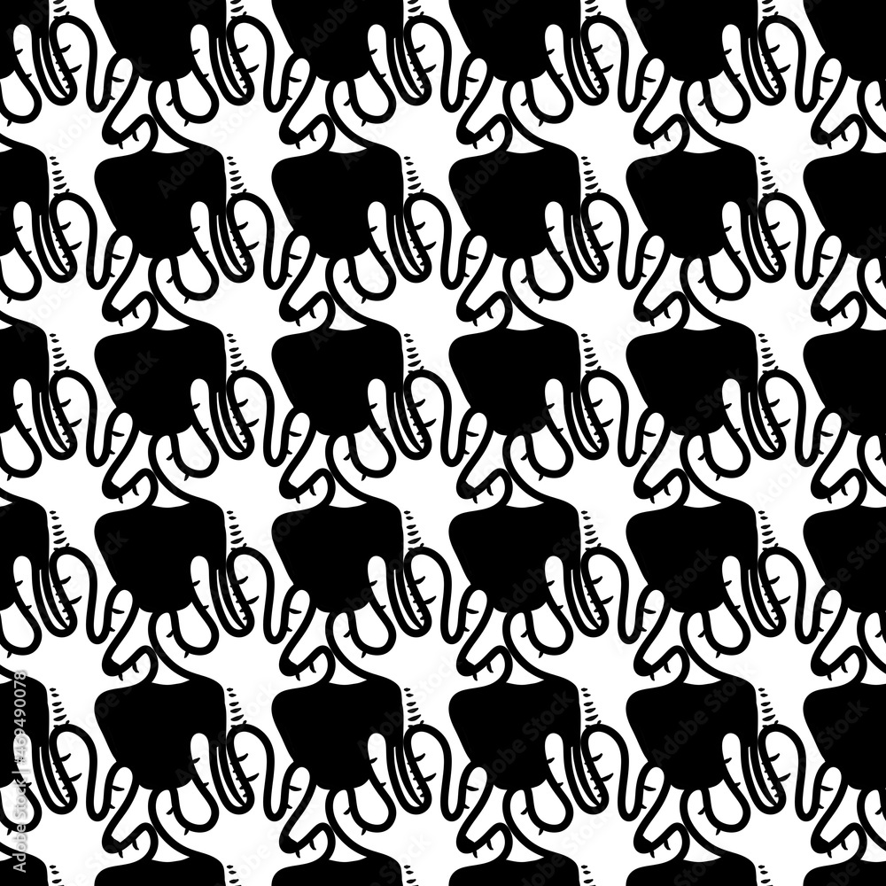 Fototapeta premium seamless pattern of hand cartoon